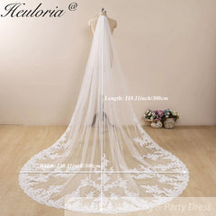 Vintage Lace Wedding Veils Floral Cathedral Veil,Floral Lace Cathedral Length Veil,Flowery Chapel Wedding Veil,Lace Chapel Length Veil  VL-127