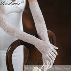 Fingertips Opera Length Lace Bridal Glove  GL-05