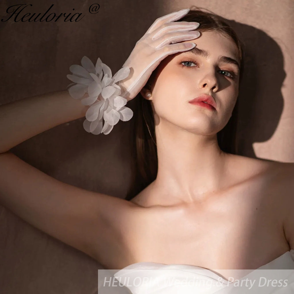 Fingertips Classic Length Tulle Bridal Gloves GL-01