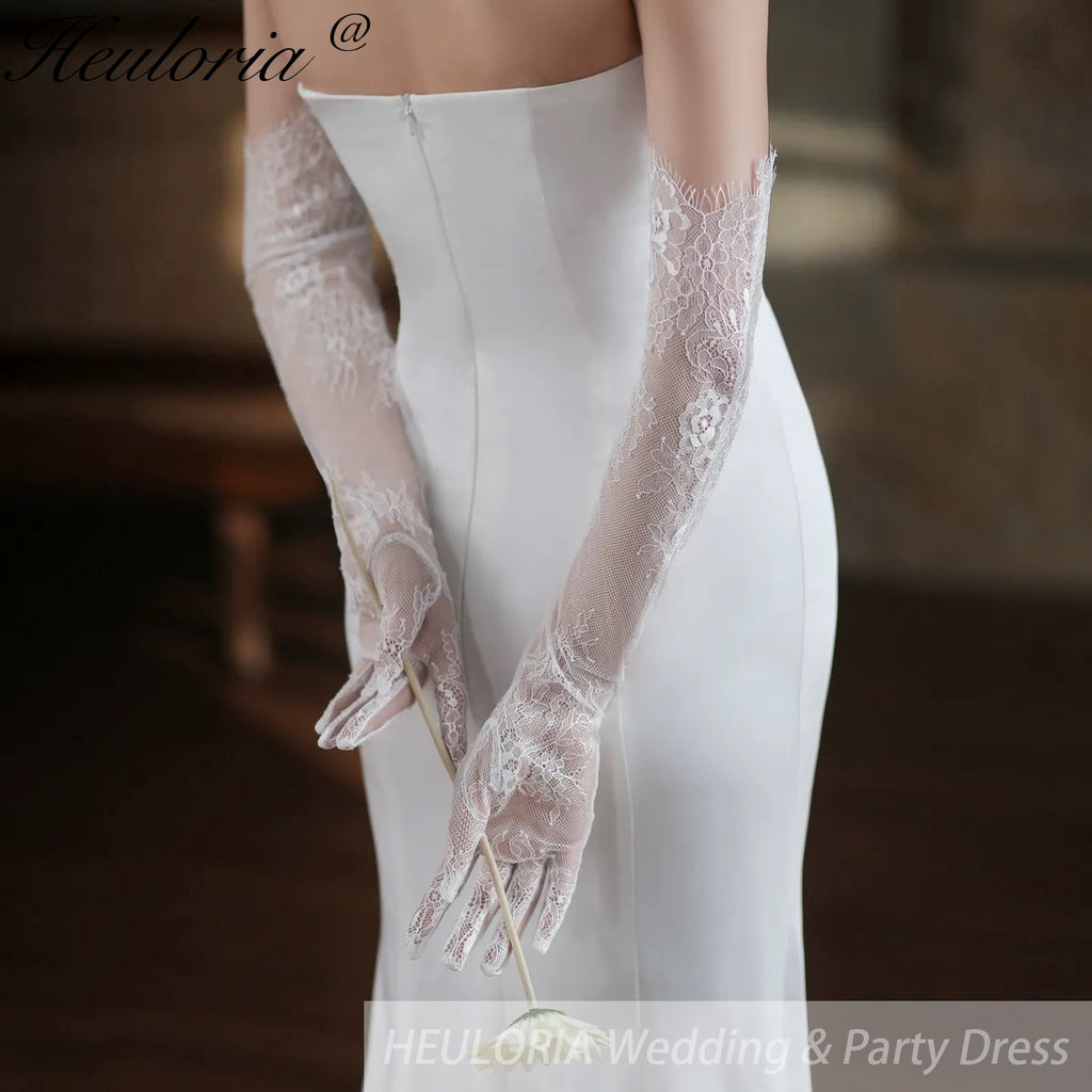 Fingertips Opera Length Lace Bridal Glove  GL-05
