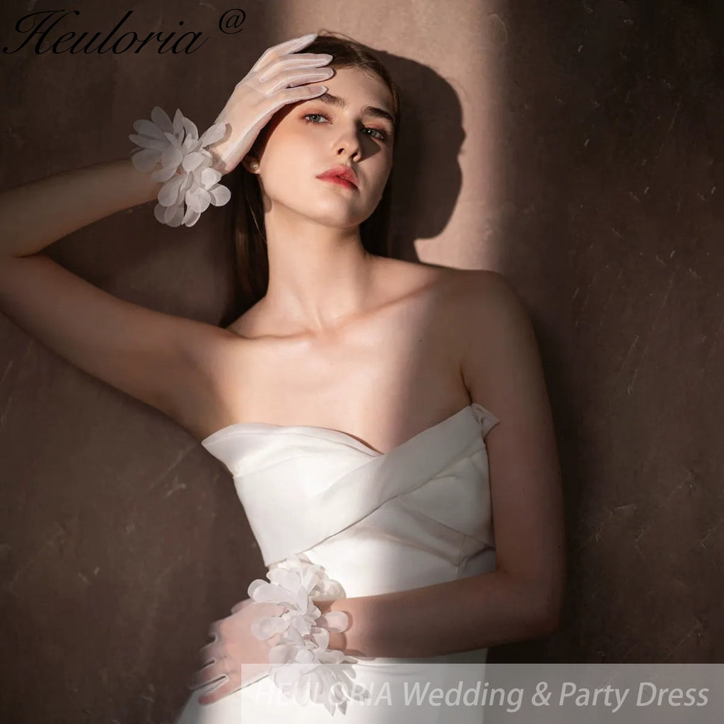 Fingertips Classic Length Tulle Bridal Gloves GL-01