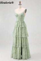 heuloria-Sage Green Floral Sweetheart Tiered Bridesmaid Dress-ed-566-1
