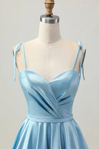 HEULORIA Shimmering Tie-Strap A-Line Short Homecoming Dress with Sweetheart Neckline ED-599
