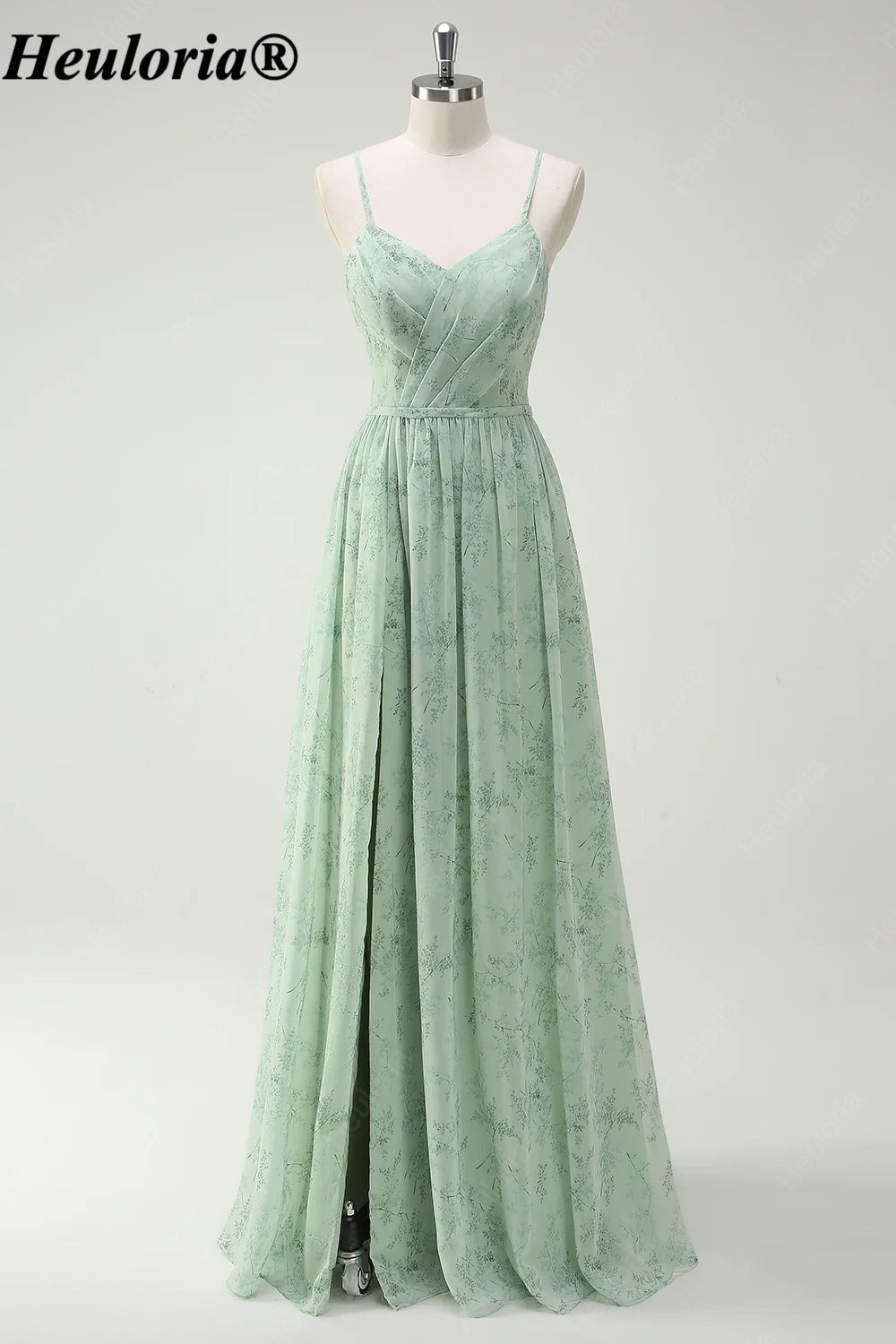 heuloria-Dusty Sage Floral Bridesmaid Dress with Keyhole Back and Slit-ed-554