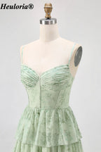 heuloria-Sage Green Floral Sweetheart Tiered Bridesmaid Dress-ed-566-1