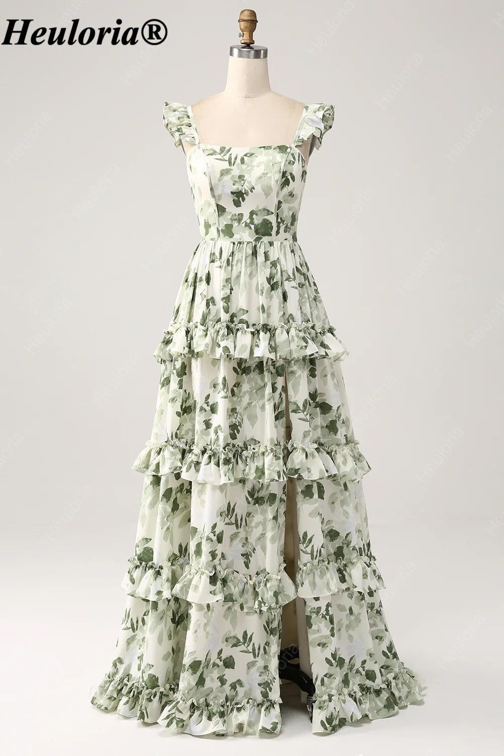 heuloria-Ivory Sage Floral Tiered Maxi Dress with Ruffle Straps-ed-565