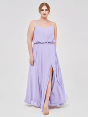 HEULORIA Long Bridemaid dress sweetheart neck chiffon party dress formal dress ED-119