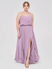 HEULORIA Long Bridemaid dress sweetheart neck chiffon party dress formal dress ED-119