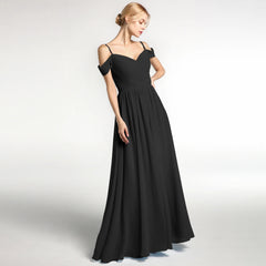 HEULORIA Long Bridemaid dress sweetheart neck chiffon party dress formal dress ED-122