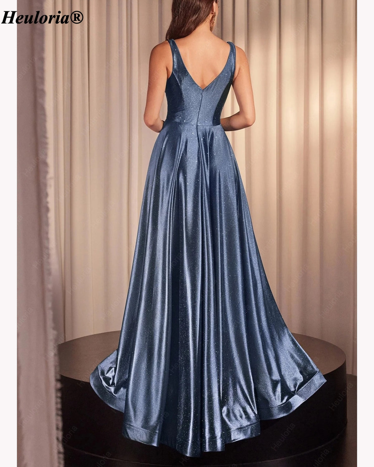 heuloria-Deep V-Neck Glitter A-Line Prom Dress with Slit-ed-198