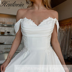 Elegant Boho A line Wedding Dress lace applique chiffon bride dress robe de mariee A line Wedding Bridal Gown AL-989
