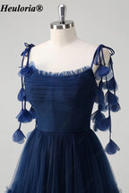 heuloria-Navy Tiered Tulle Bridesmaid Dress with Petal Shoulder Ties-ed-546