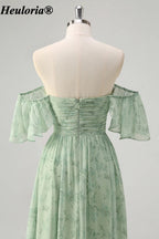 heuloria-Dusty Sage Floral Off-Shoulder Bridesmaid Dress with Slit-ed-555