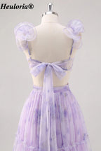 heuloria-Lavender Floral Tiered Gown with Flower Straps and Bow Back-ed-563