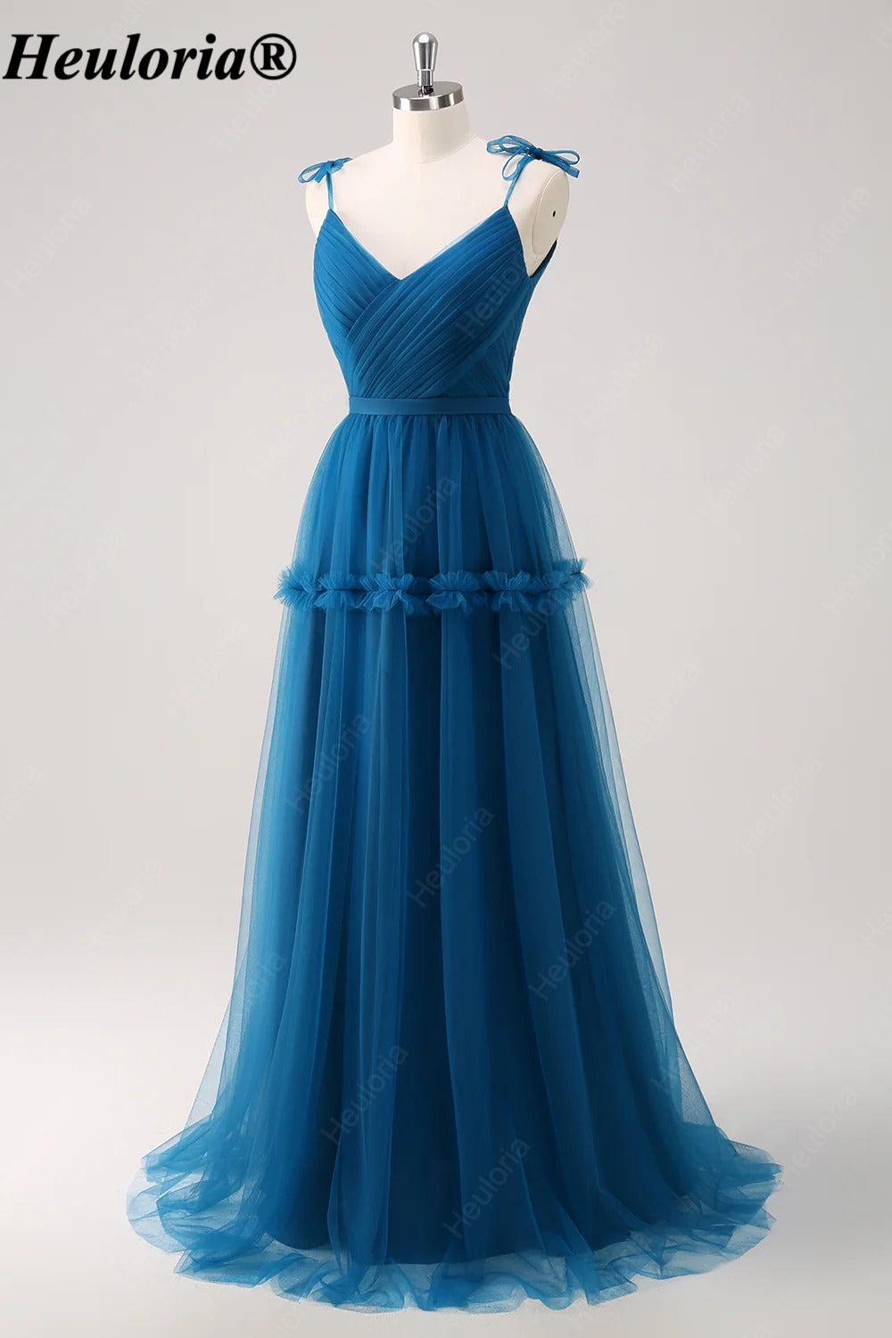 heuloria-Blue Bow Shoulder Tulle Bridesmaid Dress with Floral Detail-ed-537