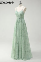 heuloria-Dusty Sage Floral Bridesmaid Dress with Keyhole Back and Slit-ed-554