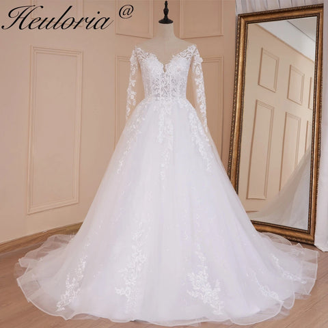long sleeve sweetheart lace beading wedding dress plus size shinny lace princess ball gown wedding dress