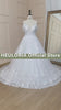 HEULORIA Ball-Gown/Princess Off the Shoulder Court Train Tulle Lace Wedding Dress With Sequins Beading BA-716A