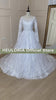 HEULORIA princesse robe de mariée à manches longues chérie grande taille robe de mariée dentelle perles robe de mariée court train 
