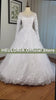 HEULORIA princess wedding dress long sleeve lace applique bride dress lace up Robe De Mariee BA-557