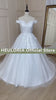 HEULORIA elegante Apliques de encaje vestido de novia bohemio vestido de novia con hombros descubiertos de talla grande una línea vestido de novia de boda 