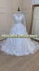 HEULORIA Princess Wedding Dress long sleeve bride dress plus size robe de mariee Lace beading shinny skirt Wedding Bridal Gown
