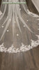 Cathedral Wedding Veil Lace bridal veil with Metal Comb Length 300cm width 300cm for Bride VL-154