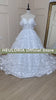 HEULORIA robe de mariée princesse épaules dénudées robe de mariée grande taille robe de mariée 3D dentelle florale robe de mariée de mariage 