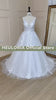 HEULORIA elegant wedding dress A line lace applique bridal dress Robe De Mariee Wedding Bride Dress AL-631