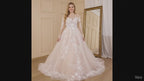 Illusion Sweetheart Floral Lace Long Sleeve A-Line Wedding Dress BA-834