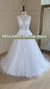 HEULORIA Elegant lace applique Boho Wedding Dress bride dress V neck plus size  A line Wedding Bride Gown AL-627A