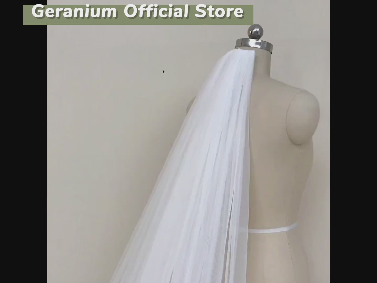 Cathedral Wedding Veil Lace bridal veil with Metal Comb Length 300cm width 300cm for Bride VL-103