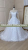 Vestido de novia de princesa HEULORIA, Apliques de encaje de manga larga, vestido de baile de talla grande, vestido de novia con cordones, bata de mariee 
