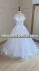 HEULORIA Ball-Gown/Princess off shoulder Cathedral Train Tulle Lace Wedding Dress BA-643