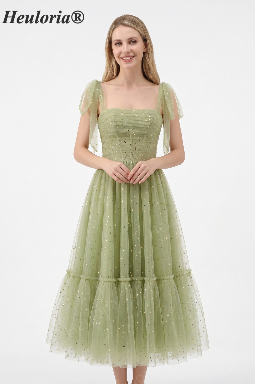 Celestial Starry Tulle Prom Dress