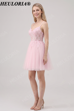 HEULORIA Luxury Pink Handcrafted Lace Floral Girl's Pageant Dress - Floor Length Ball Gown for Weddings & Performance V-Neck ED-331